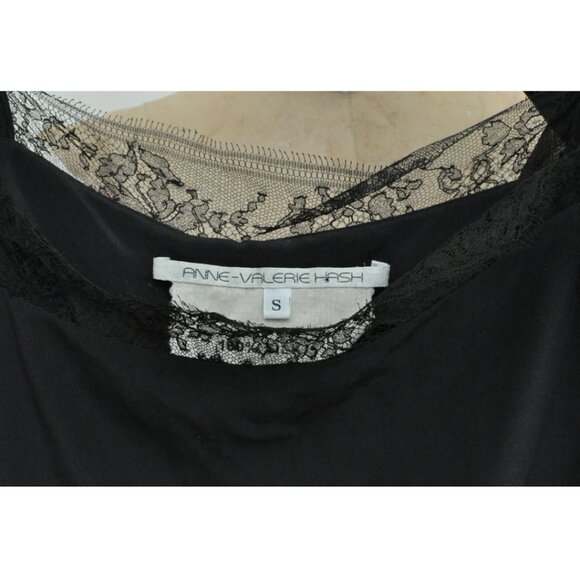 ANNE VALERIE HASH BLACK LACE CHIFFON TIE DRESS SIZE SMALL - Picture 7 of 10